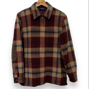 Liz Claiborne Plaid Jacket - Red, Brown, and Tan